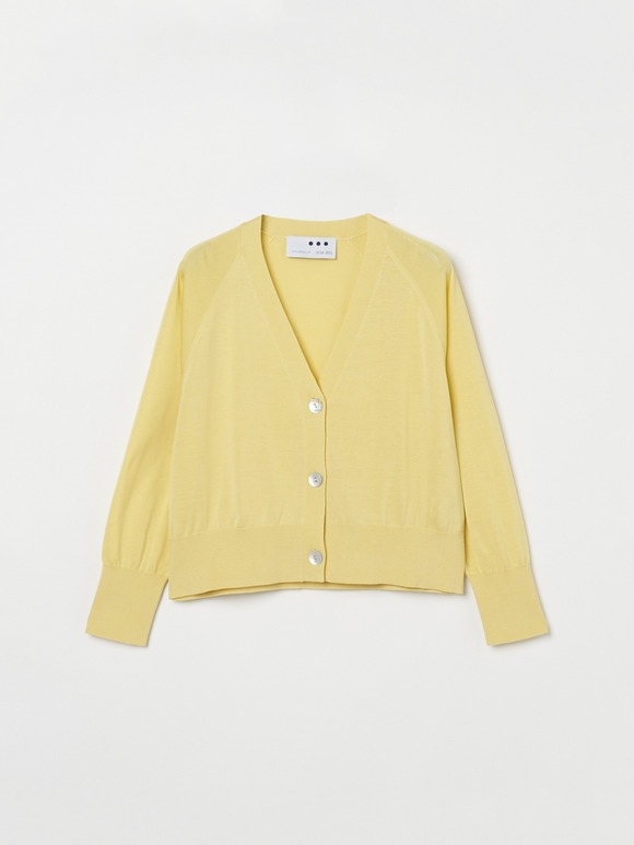 Washable cotton silk cropped cardigan