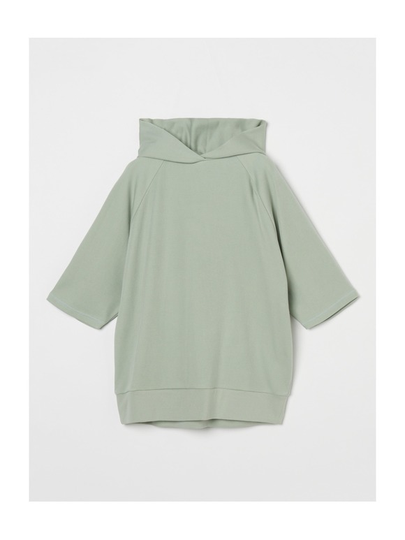 Souffle cotton hoody top