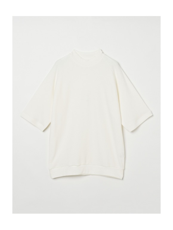 Men's souffle cotton mockneck
