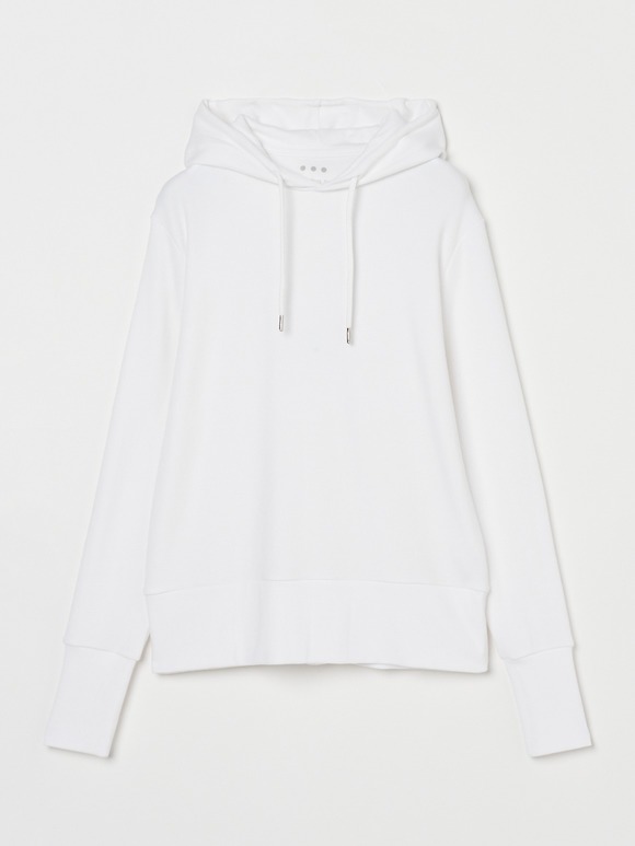 Soufflle cotton hooded top