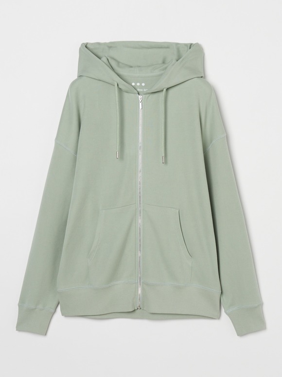Souffle cotton zipup hoody