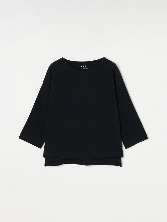 stretch ponte boatneck pullover