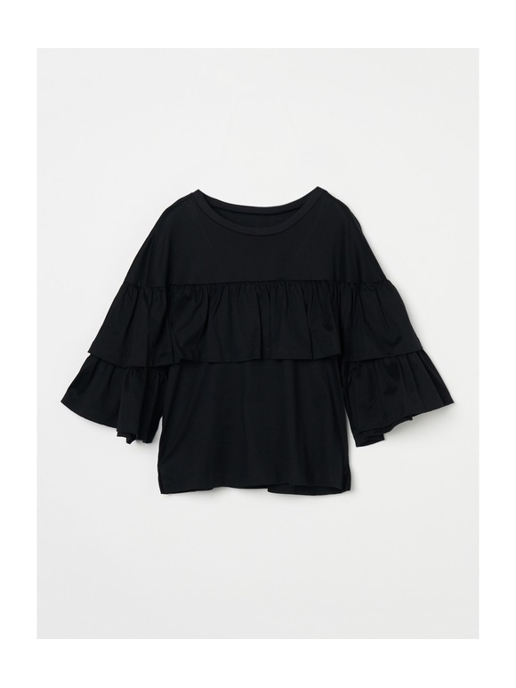 Deco t-shirt ruffle sleeve