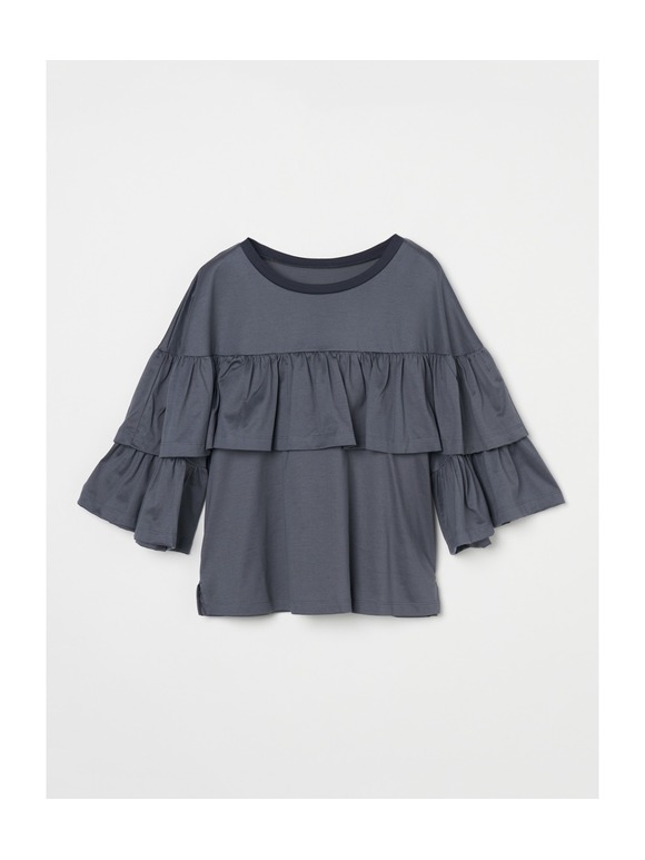 Deco t-shirt ruffle sleeve