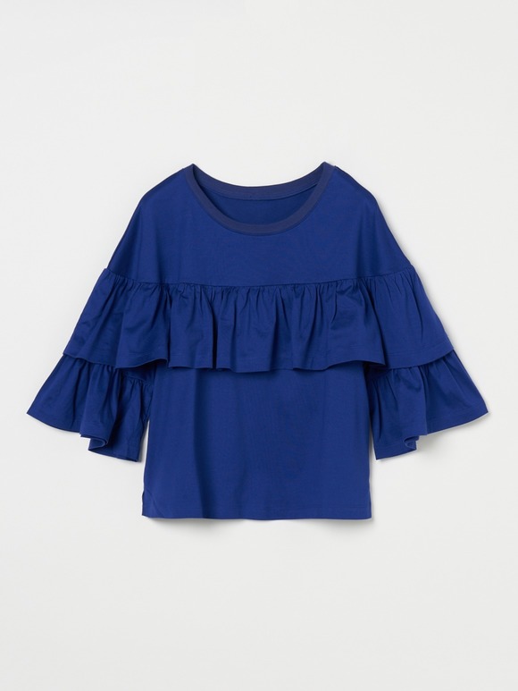 Deco t-shirt ruffle sleeve