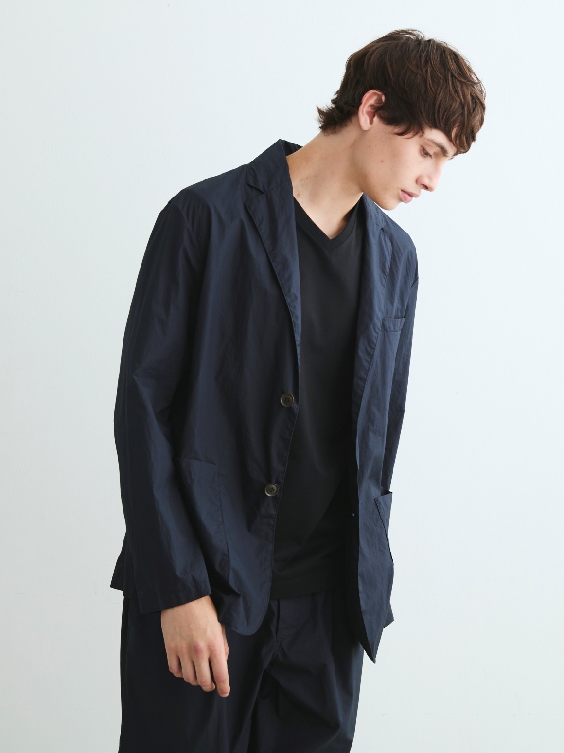 【新品】EESETT\u0026CO×DAN  2 BUTTON JACKET NAVY