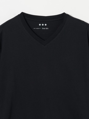 Men's powdery cotton s/s v neck T 詳細画像