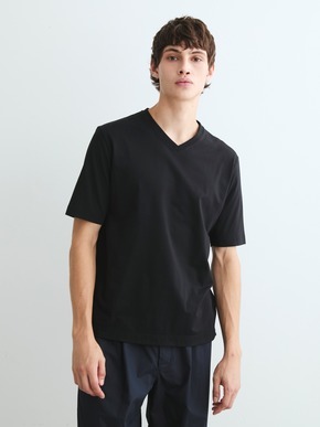 Men's powdery cotton s/s v neck T 詳細画像