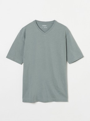Men's powdery cotton s/s v neck T 詳細画像