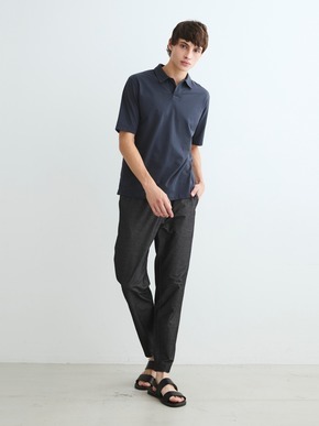 Men's powdery cotton skipper polo 詳細画像