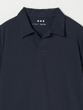 Men's powdery cotton skipper polo 詳細画像