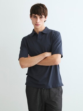 Men's powdery cotton skipper polo 詳細画像