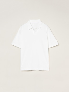 Men's powdery cotton skipper polo 詳細画像