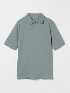 Men's powdery cotton skipper polo 詳細画像