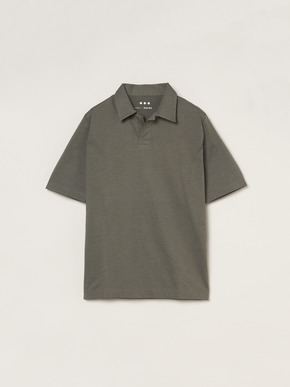 Men's powdery cotton skipper polo 詳細画像