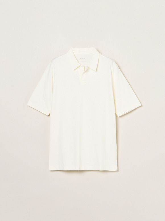 Men's powdery cotton skipper polo