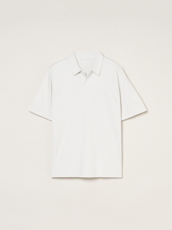 Men's powdery cotton skipper polo