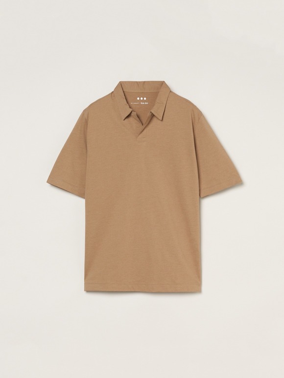 Men's powdery cotton skipper polo