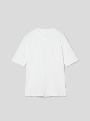 Men's powdery cotton s/s henley 詳細画像