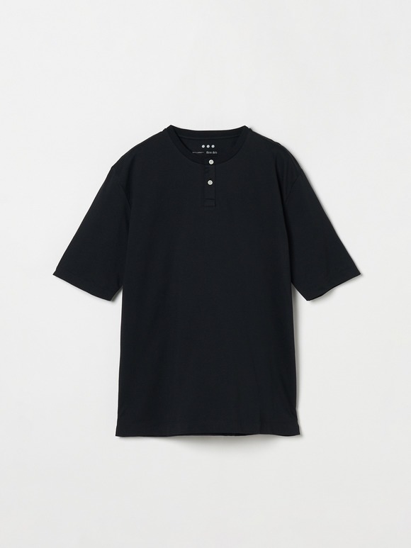 Men's powdery cotton s/s henley