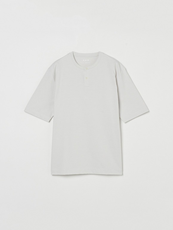 Men's powdery cotton s/s henley