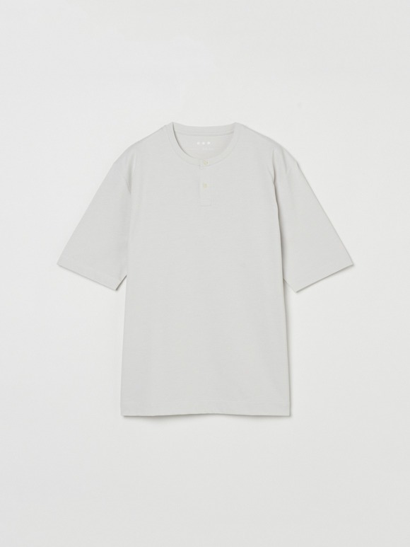 Men's powdery cotton s/s henley