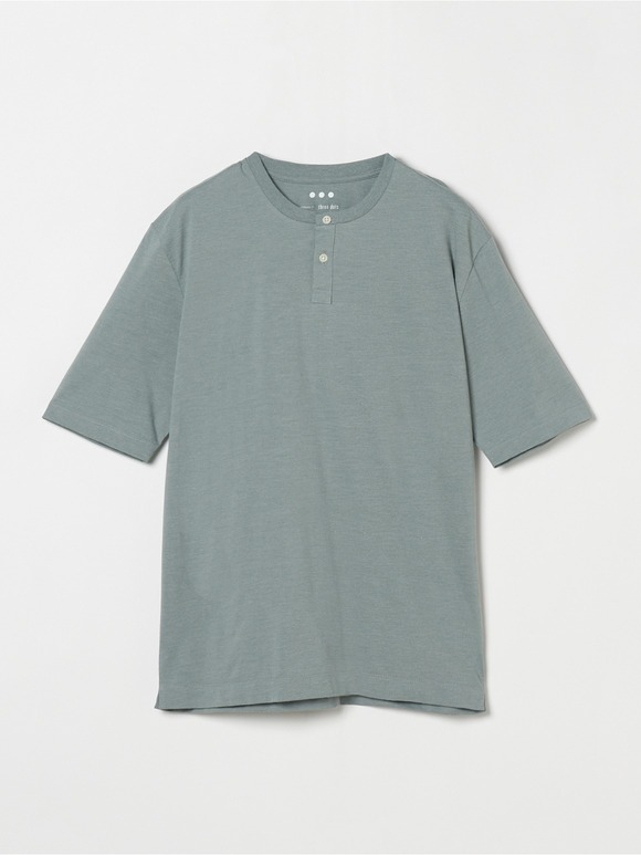 Men's powdery cotton s/s henley