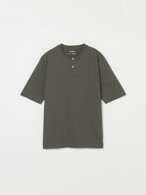 Men's powdery cotton s/s henley