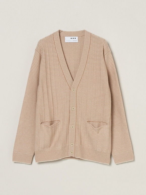 Men's crazy border vneckcardigan