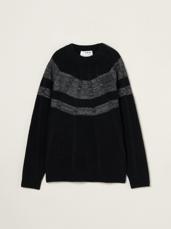 Men's centripetal knitting pullover