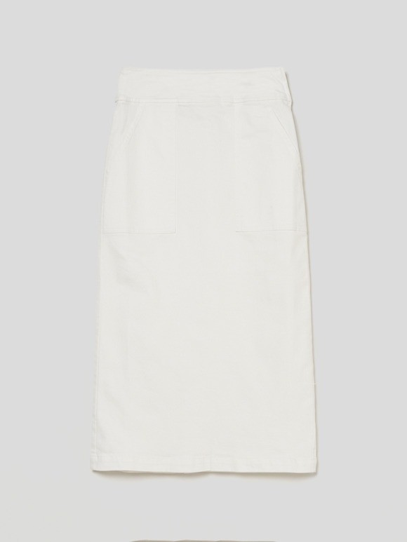 Denim streight skirt