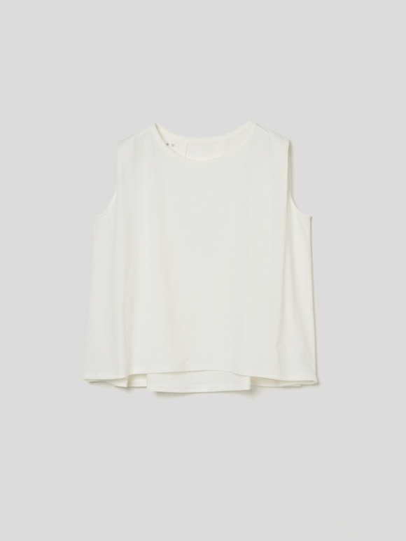Stretch nylon tuck sleeve tee