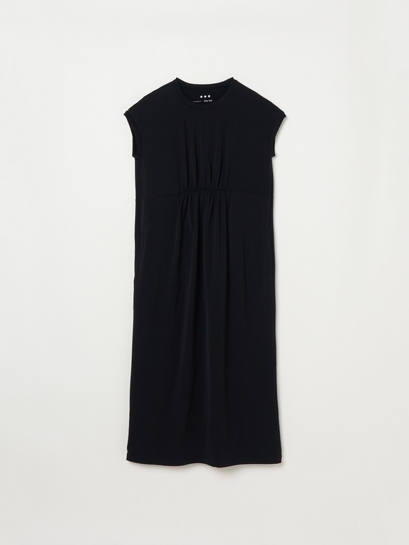 Stretch nylon gather dress