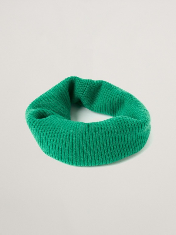 Holiday cashmere collar snood