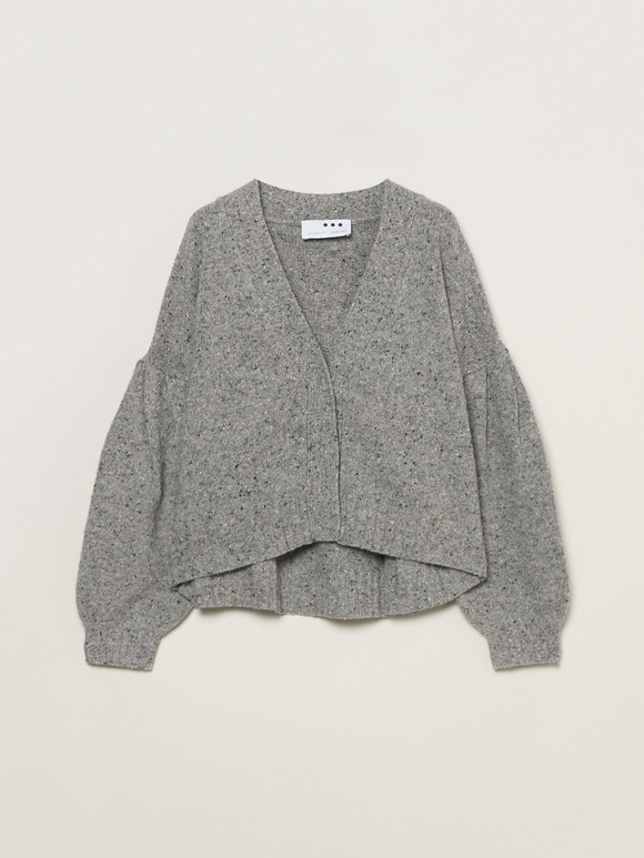 Melange wide cardigan