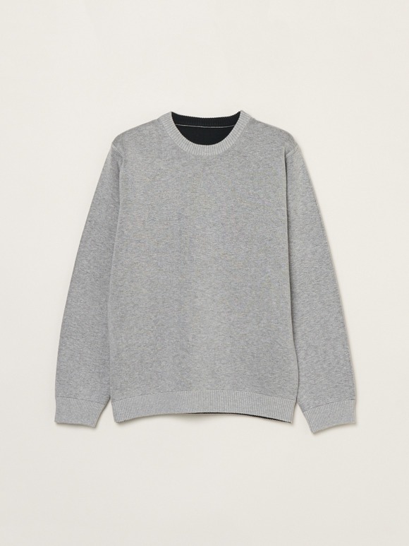 Men's reversible dual layerd l/s sweat