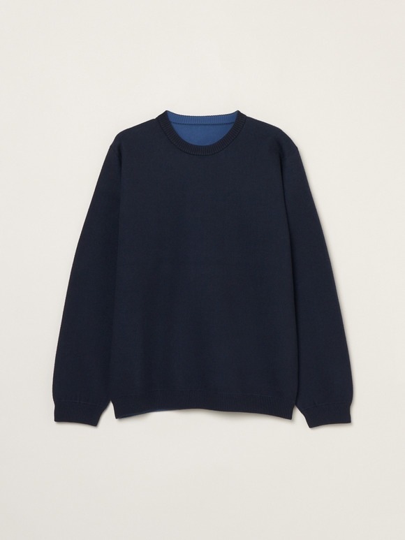 Men's reversible dual layerd l/s sweat