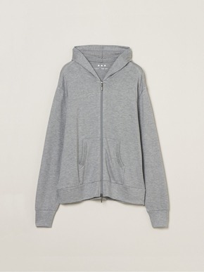 Brushed sweater zip up hoody 詳細画像