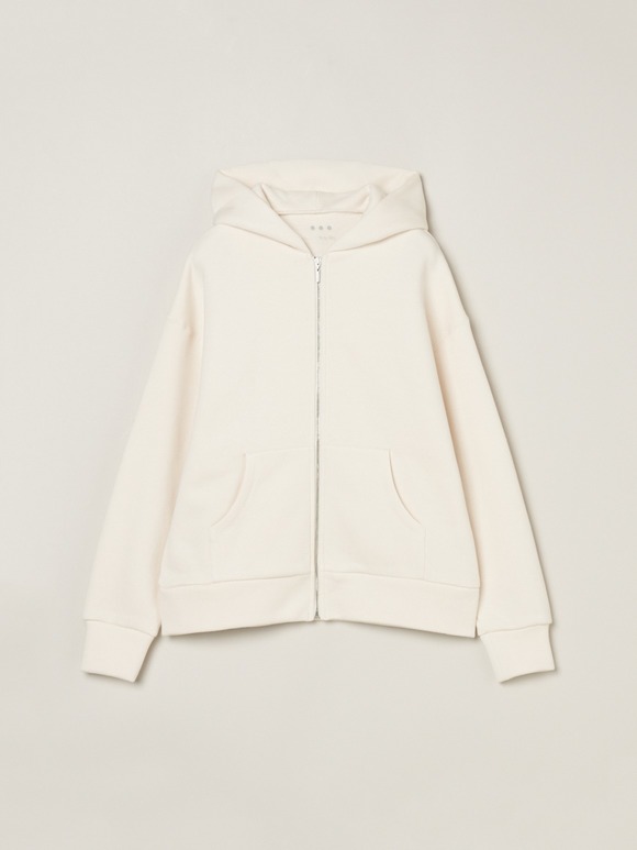 Sleek terry zipup hoody