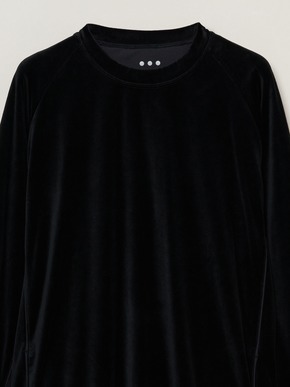 Men's cotton velour l/s t-shirt 詳細画像