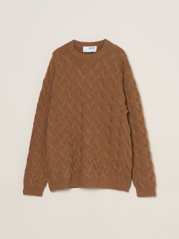Men's tasmania cable crew neck sweater