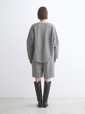Wooly jersey cocoon pullover 詳細画像