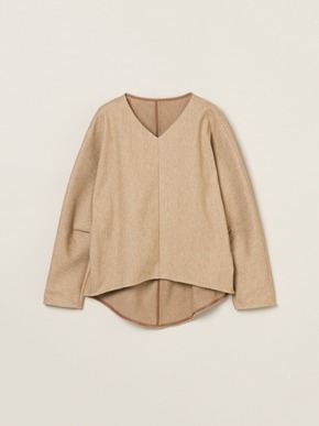 Wooly jersey cocoon pullover 詳細画像