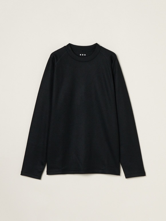 Men's wool pique jersey l/s T-shirt
