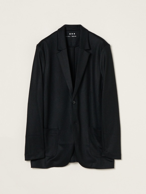 Men's wool pique jersey jacket