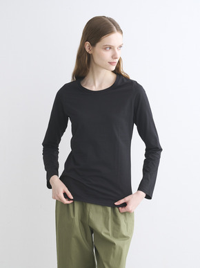 Powdery cotton l/s crew neck 詳細画像