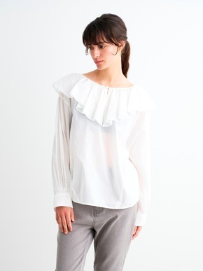 Cotton loan flair collar shirt 詳細画像