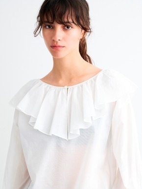Cotton loan flair collar shirt 詳細画像
