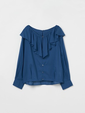 Cotton loan flair collar shirt 詳細画像
