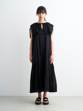 Cotton lawn big collar dress 詳細画像